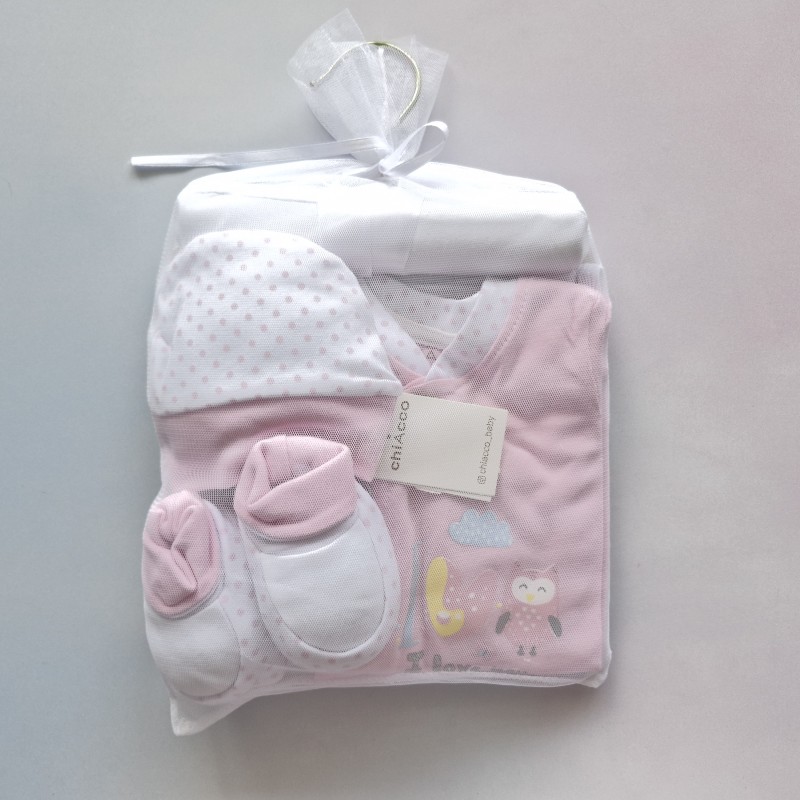 ست بیمارستانی جغد صورتی چیاکو