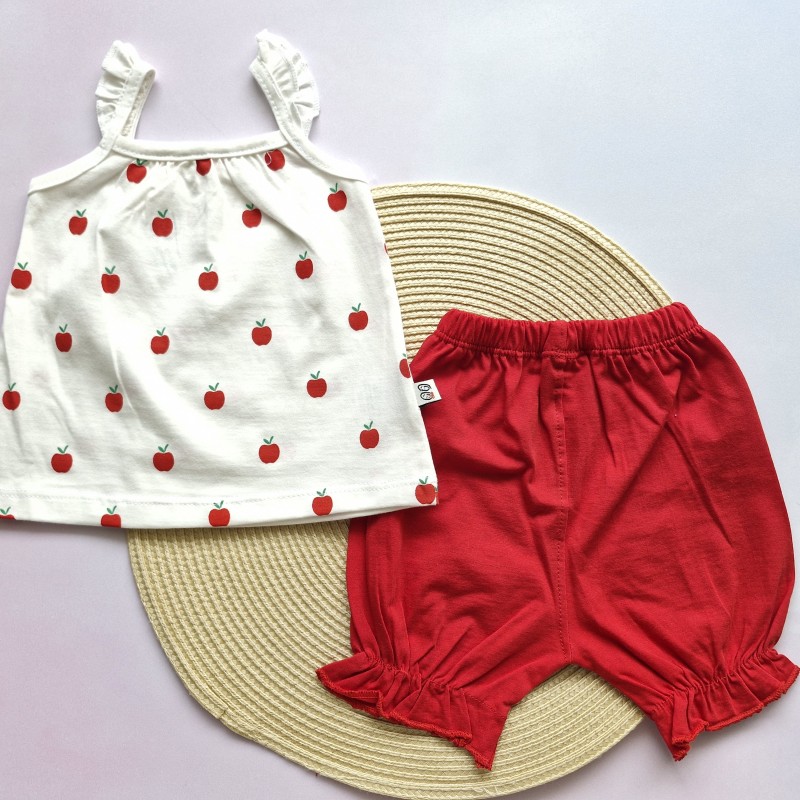 تاپ و شلوارک سیب قرمز وچیون