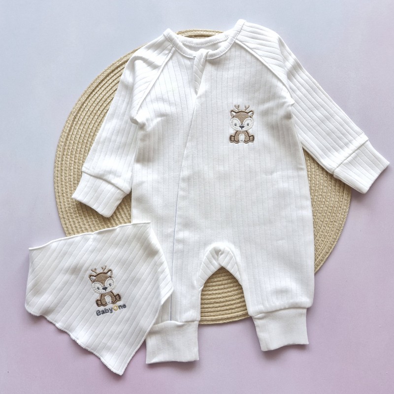 سرهمی و دستمال گردن گوزن شیری بیبی وان