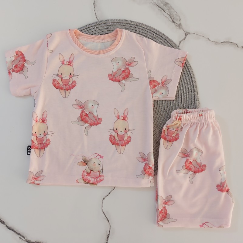 ست تیشرت شلوارک راحتی خرگوش kids