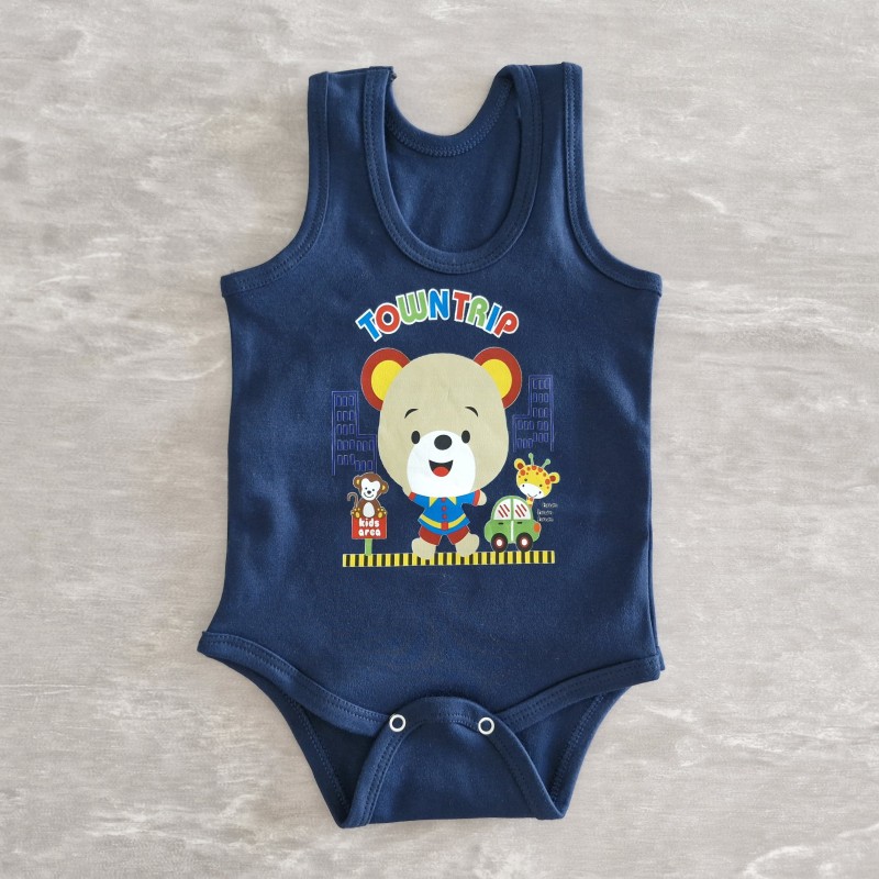 بادی رکابی خرس سرمه ای آنیل