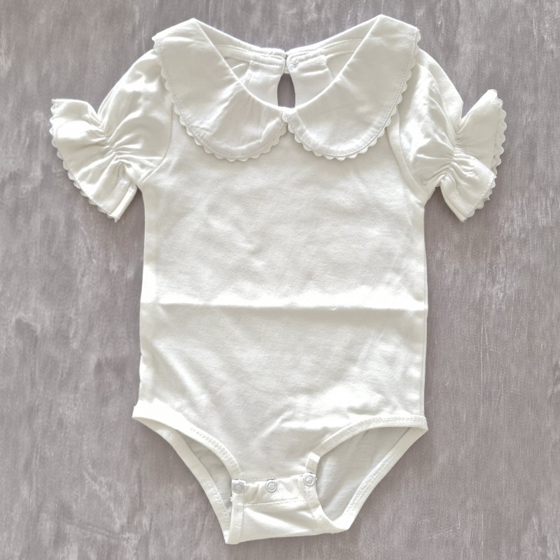 بادی آستین کوتاه یقه ب ب شیری آنیل