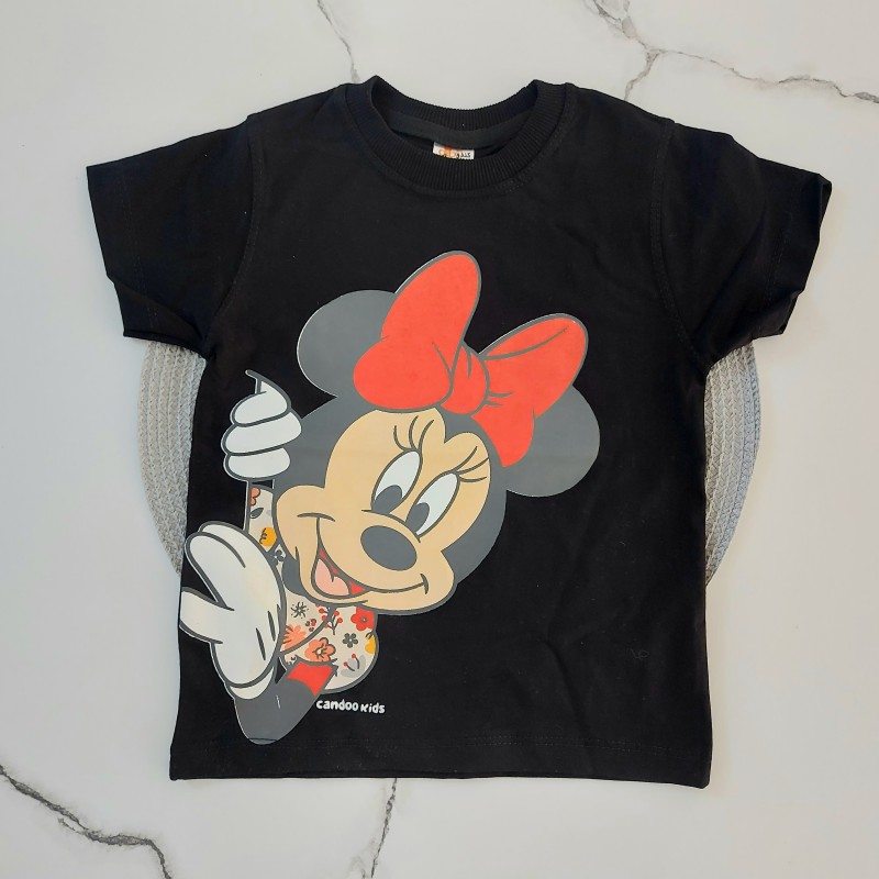 تیشرت آستین کوتاه مشکی میکی موس kids