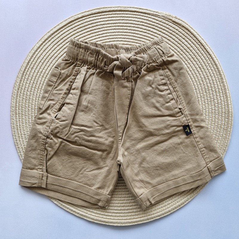 شلوارک کتان کاغذی نسکافه ای سیمپسون