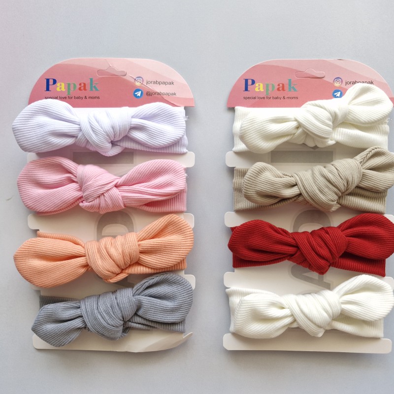 هدبند گره ای  ساده پاپک