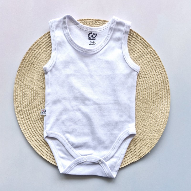 بادی رکابی سفید وچیون