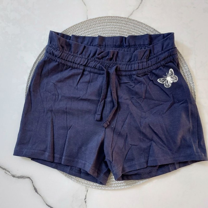 شلوارک کمر چیندار سرمه ای kids