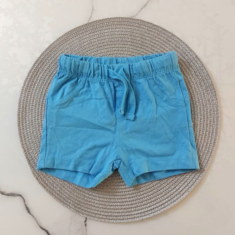 شلوارک آبی بنددار kids