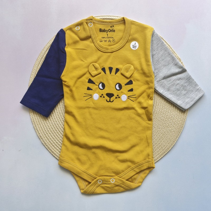 بادی آستین بلند ببر بیبی وان