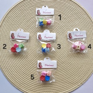 پک ۴ عددی کلیپس گل