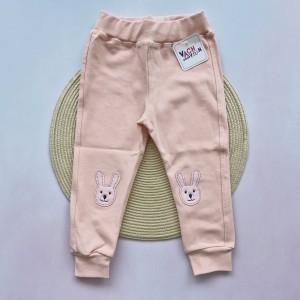 شلوار کتان کشی خرگوش گلبهی وچیون