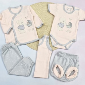 ست 5 تکه مامان خرسی گلبهی آرین