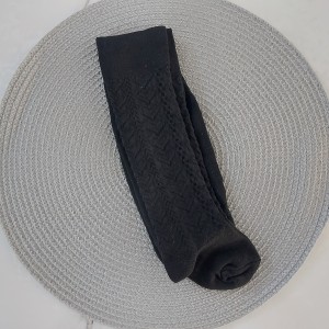 جوراب شلواری  مشکی قلب kids