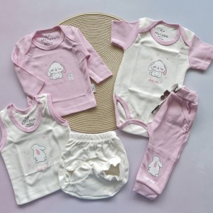 ست 5 تکه خرگوش صورتی چیاکو