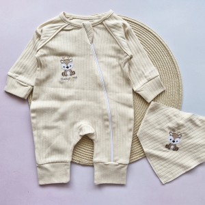 سرهمی و دستمال گردن گوزن کرم بیبی وان