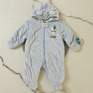 سرهمی کارترز مخملی مدل هاپو آبی