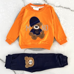 بلوز شلوار خرس نارنجی آنیل kids