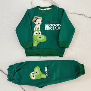 بلوز شلوار توکرکی دایناسور سبز kids