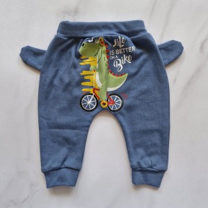 شلوار کروکودیل آبی چیاکو