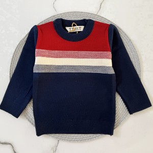 بلوز بافت راه راه سرمه ای kids