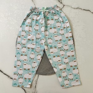 شلوار ببعی سبزآبیkids