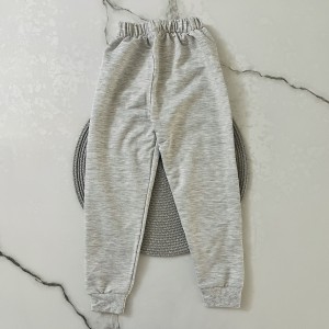 شلوار دورس ملانژ طوسی روشن kids