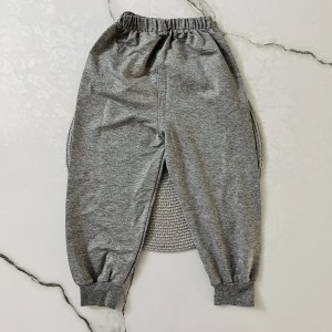 شلوار دورس ملانژ طوسی متوسط kids