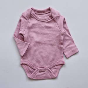 بادی آستین بلند ساده صورتی SoCute