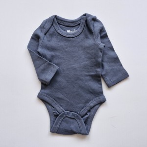 بادی آستین بلند ساده سرمه ای SoCute