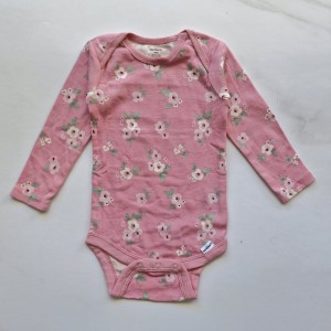 بادی آستین بلند گل گلی صورتی George