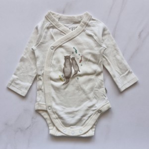 بادی آستین بلند جلودکمه سگ آبی