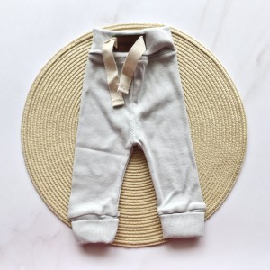 شلوار کبریتی طوسی روشن باربارا