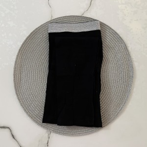 شلوار مشکی کمر نقره ای kids