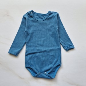 بادی آستین بلند کبریتی آبی باربارا