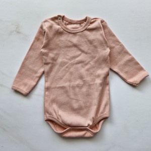 بادی آستین بلند کبریتی صورتی باربارا