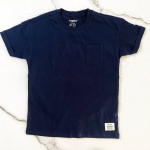 تیشرت آستین کوتاه ‌‌تک جیب سرمه ای kids