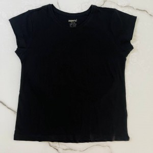 تیشرت آستین کوتاه ‌‌ساده مشکی kids