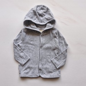 سویشرت کلاه دار حوله ای طوسی لوپیلو