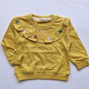 بلوز دورس بهاره یقه چیندار زرد آنیل