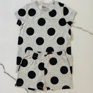 تیشرت و شلوارک خالخالی پپرتز kids