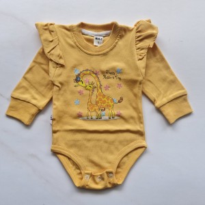 بادی آستین بلند پرتقالی زرافه مهتاب کوچولو