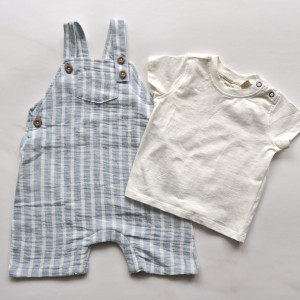 ست تیشرت و بیلرسوت آبی راه راه لوپیلو