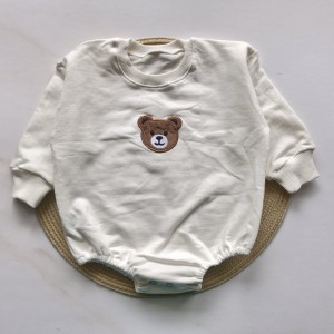 بادی آستین بلند دورس شیری  تدی AMIN