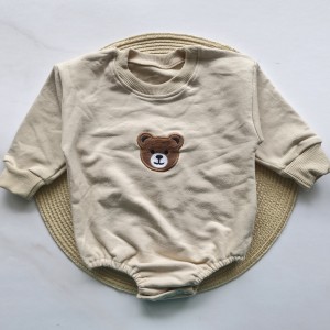 بادی آستین بلند دورس کرمی  تدی