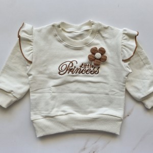 بلوز دورس  سفید شیری گل