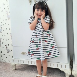 پیراهن آستین پفی گیلاس kids