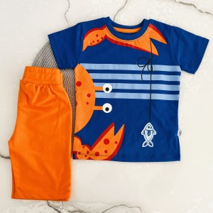 تیشرت و شلوارک خرچنگ آبی وچیون kids