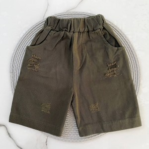 شلوارک کتان یشمی kids