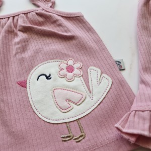 تاپ و شلوارک جوجه صورتی وچیون