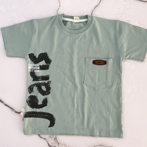 تیشرت تک جیب سبز مهتاب کوچولو kids